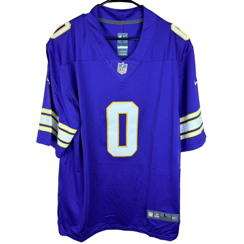 Nike NFL Minnesota Vikings Ivan Pace Jr #0 Purple‎ On Field Jersey Mens Large